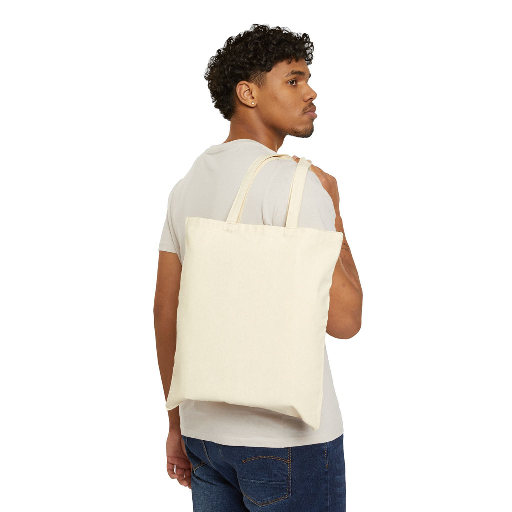 Tote Bag — "Book Lover Energy" Canvas Tote with Floral Accents