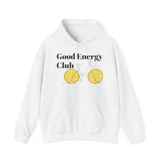 Good Energy Club Hoodie, Fun Sweatshirt, Motivational Apparel, Unisex Cozy Wear, Perfect for Friends Gatherings, Gifts