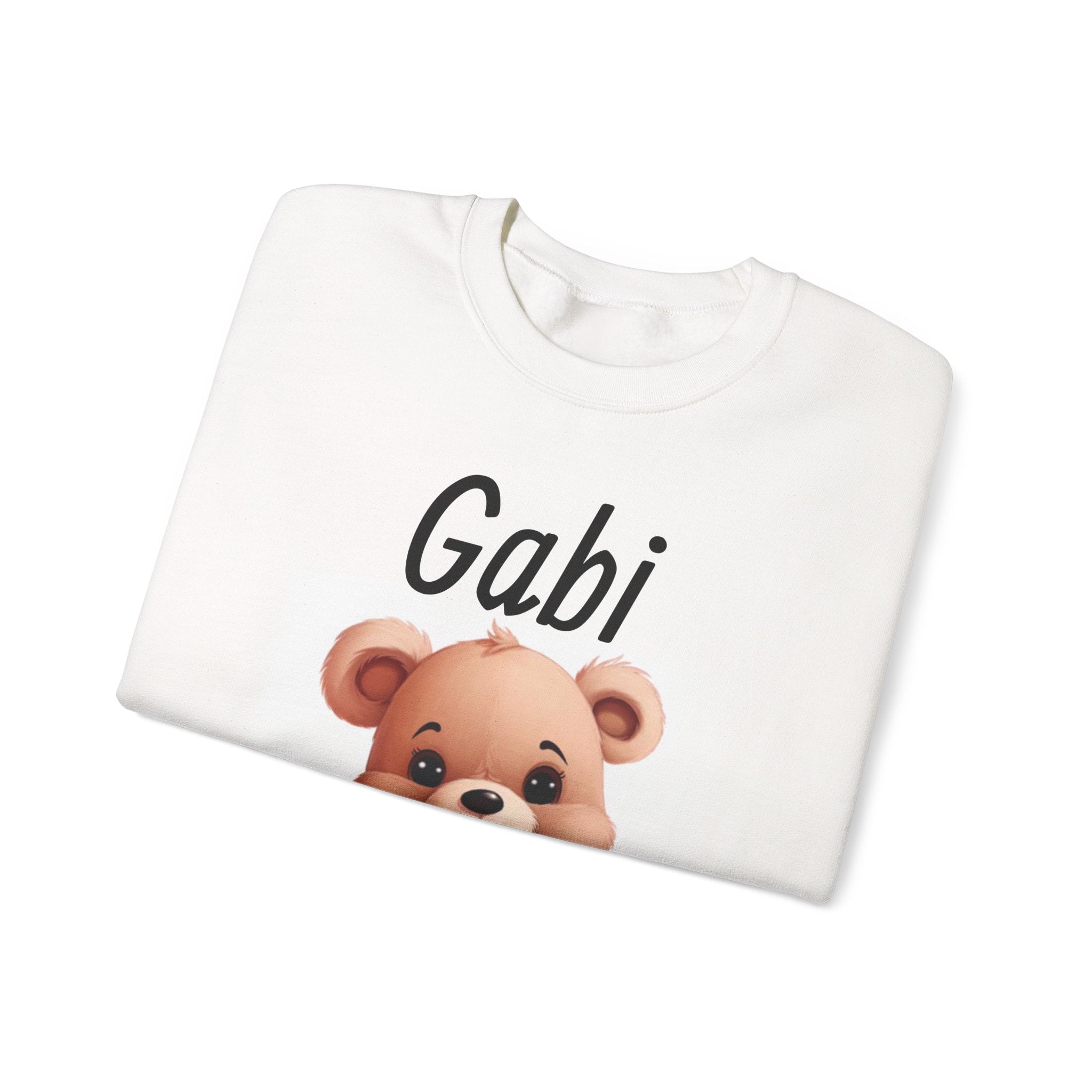 Personalized Teddy Bear Sweatshirt, Cute Gifts for Kids, Cozy Family Wear, Custom Crewneck, Birthday or Holiday Apparel