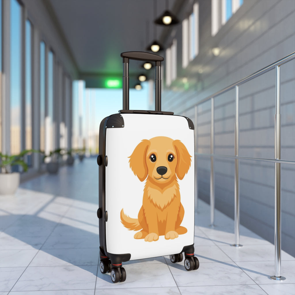 Adorable Dog Print Suitcase for Pet Lovers, Personalized Luggage, Travel Accessory, Gift for Dog Owners, Cute Travel Gear