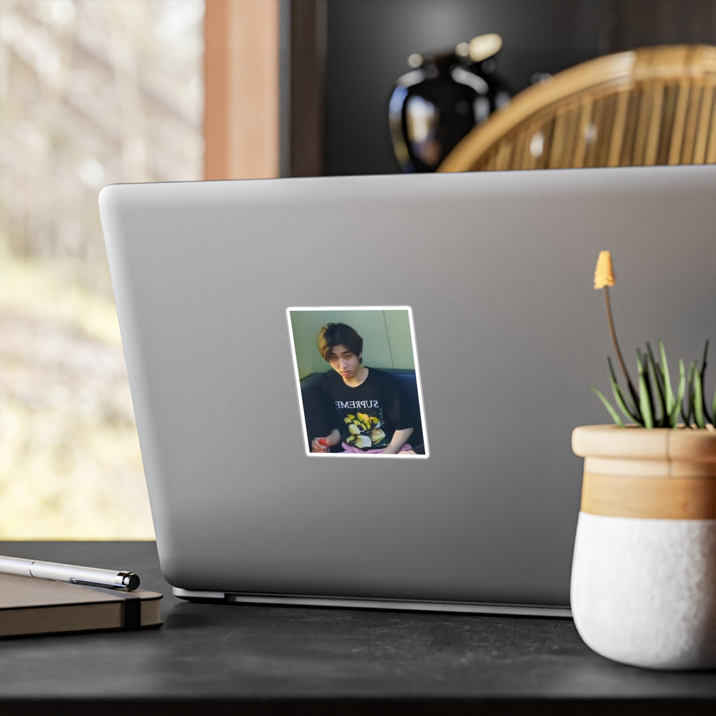Kiss-Cut Vinyl Decal — Retro Portrait Sticker (Person Photo)