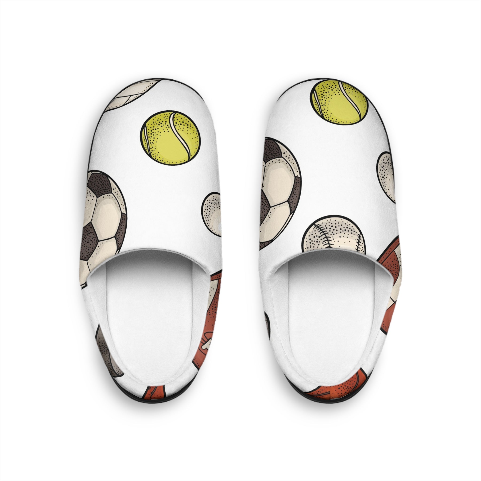 Sporty Women's Indoor Slippers - Cozy Footwear for Athletes and Sports Fans, Gift for Sports Lovers, Fun Slippers for Relaxation, [...]