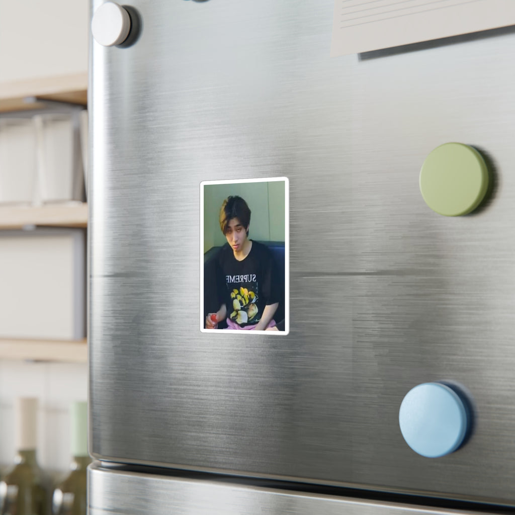 Kiss-Cut Vinyl Decal — Retro Portrait Sticker (Person Photo)