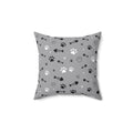 Pet Lover's Decorative Pillow with Paw Print Design
